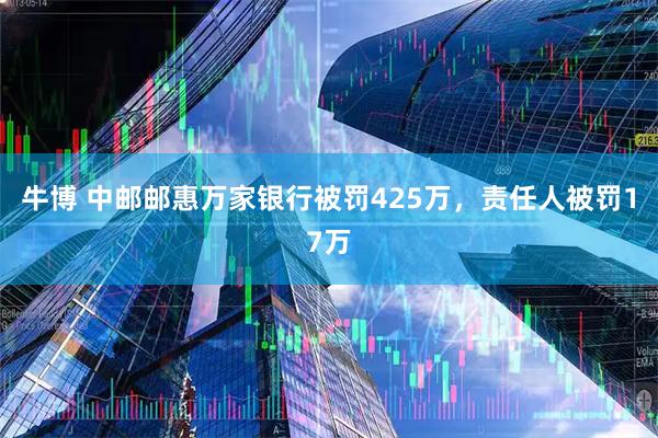 牛博 中邮邮惠万家银行被罚425万，责任人被罚17万